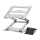 Podkładka chłodząca pod laptopy Wozinsky Podstawka pod laptopa tablet aluminiowa srebrna WRS-CPY75DSS